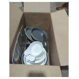 Misc. Cooking pans and more box lot.