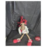 Christmas moose figurine.