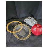 Vintage Glass Dishes and Napkin Holder