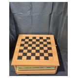 Vintage wooden multi-gameboard.