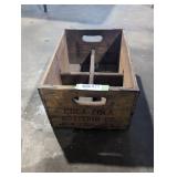Vintage wooden coca cola soda crate.