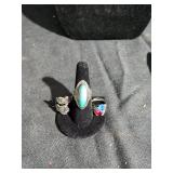 4 Sterling Silver Rings