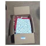 Misc table mats and hand towels box lot.