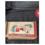 Plasticville gas station kit.