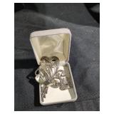 Sterling Pin and Necklace