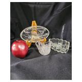 Misc Clear Glass Dish Lot