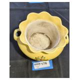 Ceramic flower planter.