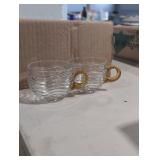 Collectable punch glasses box lot.