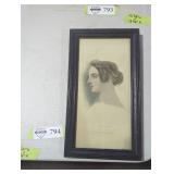 Framed print. 'Memory'