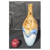 Hand painted ceramic vase.