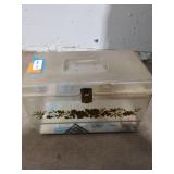 Sewing Box with Stenciling Supplies