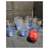 Vintage Art Glass Tumblers - Qty 5