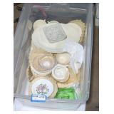 Misc. Plates and dishes tote lot.