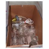 Mason jars box lot.