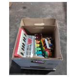 Vintage kids toys box lot.