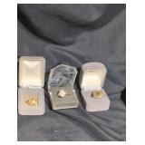 Vintage costume rings lot.