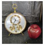 Bulova Brass Weather Station Desk Clock