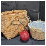 Decorative Basket Lot - Qty 2