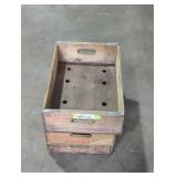 3 Vintage royal royal crown wooden soda crates.