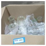 Misc. Glass cups box lot.