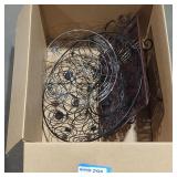 Metal baskets box lot.