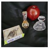 Vintage Sterling & Glass Perfume Bottles Lot