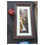 Framed picture( 18in length by 9 1/2in Width).