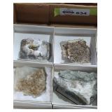 Rocks and minerals box lot.