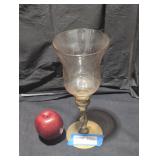 Vintage goblet style candle holder.