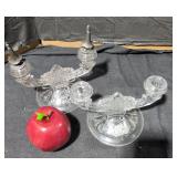 Daisy and Button Double Candelabra