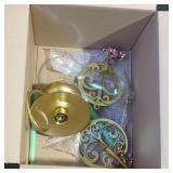 Hand held brass candles lot.