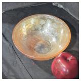 Marigold Carnival Glass Berry Bowl