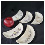 Vintage Half-Moon Serving Dishes