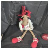 Christmas moose figurine.