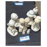 "love one another" porcelain figurine set lot.