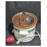 Rival crock pot stoneware slow cooker.