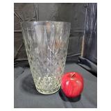 Vintage Diamon Cut Crystal Vase