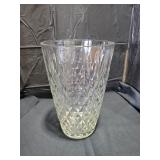 Vintage Diamon Cut Crystal Vase