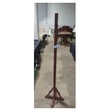 Wooden hat stand.