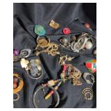 Misc. Costume jewelry lot.