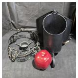 Metal Candle Holder and Utensils Holder