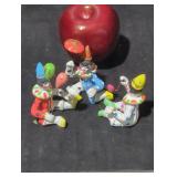 Sitting Clown Figurines Lot - Qty 3
