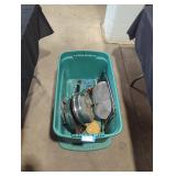 Misc. Kitchen accessories tote lot.