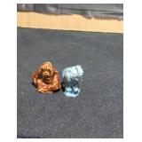 Vintage Wade whimsies porcelain figurines a lot.