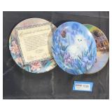 Trio of petal pals decorative plates.