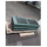 Wooden shutters and door skid lot.