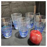 Vintage Art Glass Tumblers - Qty 5