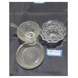 Pyrex glass tray and other lot.