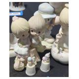 'love one another' porcelain figurine set lot.