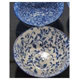 4 Global design connections  ceramic bowls lot.